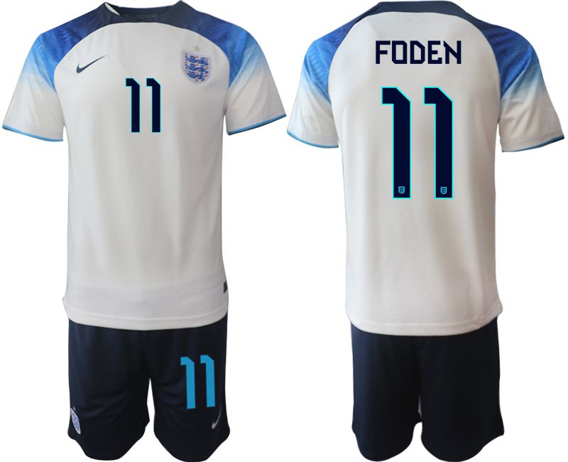 Men 2022 World Cup National Team England home white #11 Soccer Jerseys->england jersey->Soccer Country Jersey
